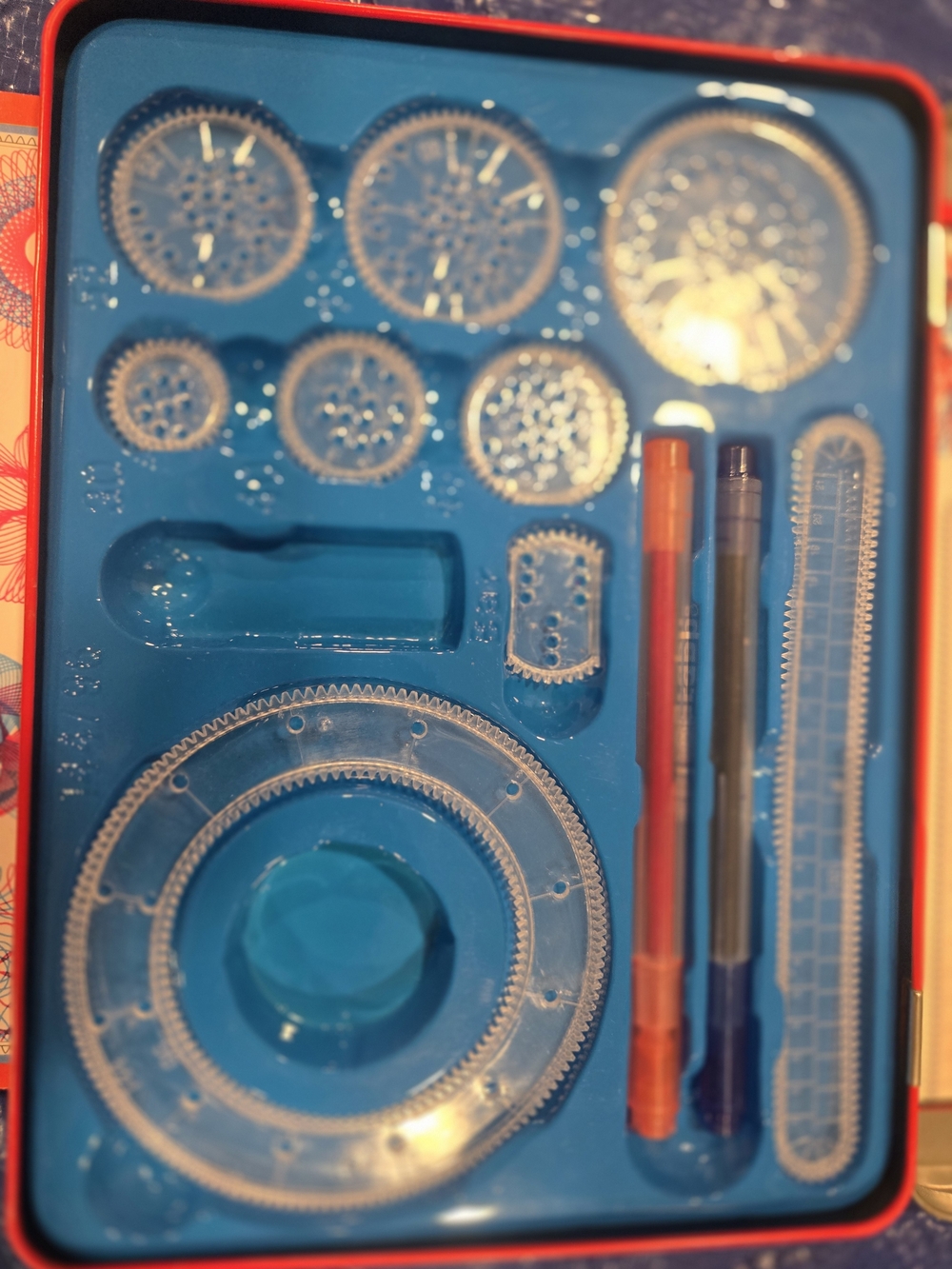 Spirograph Design Set - Classic Multicolor Pattern Kit - Picture 3 of 5